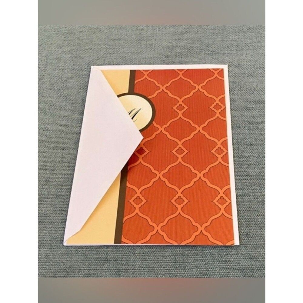 Colonial Williamsburg Blank Card, Letter M